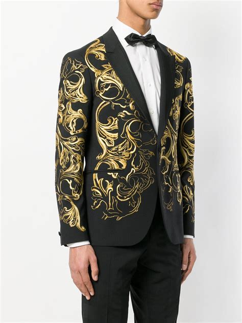 mens versace blazer|versace men's suits online.